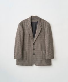 OVERSIZED CHECK JACKET（BEIGE）