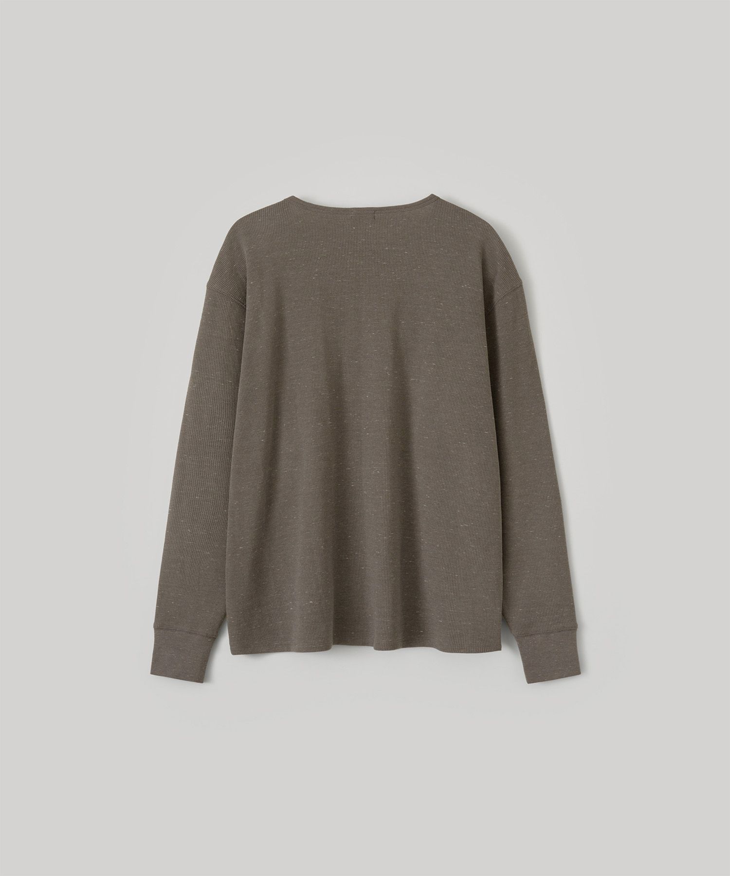 Waffle Henry Pullover（MILD BROWN）