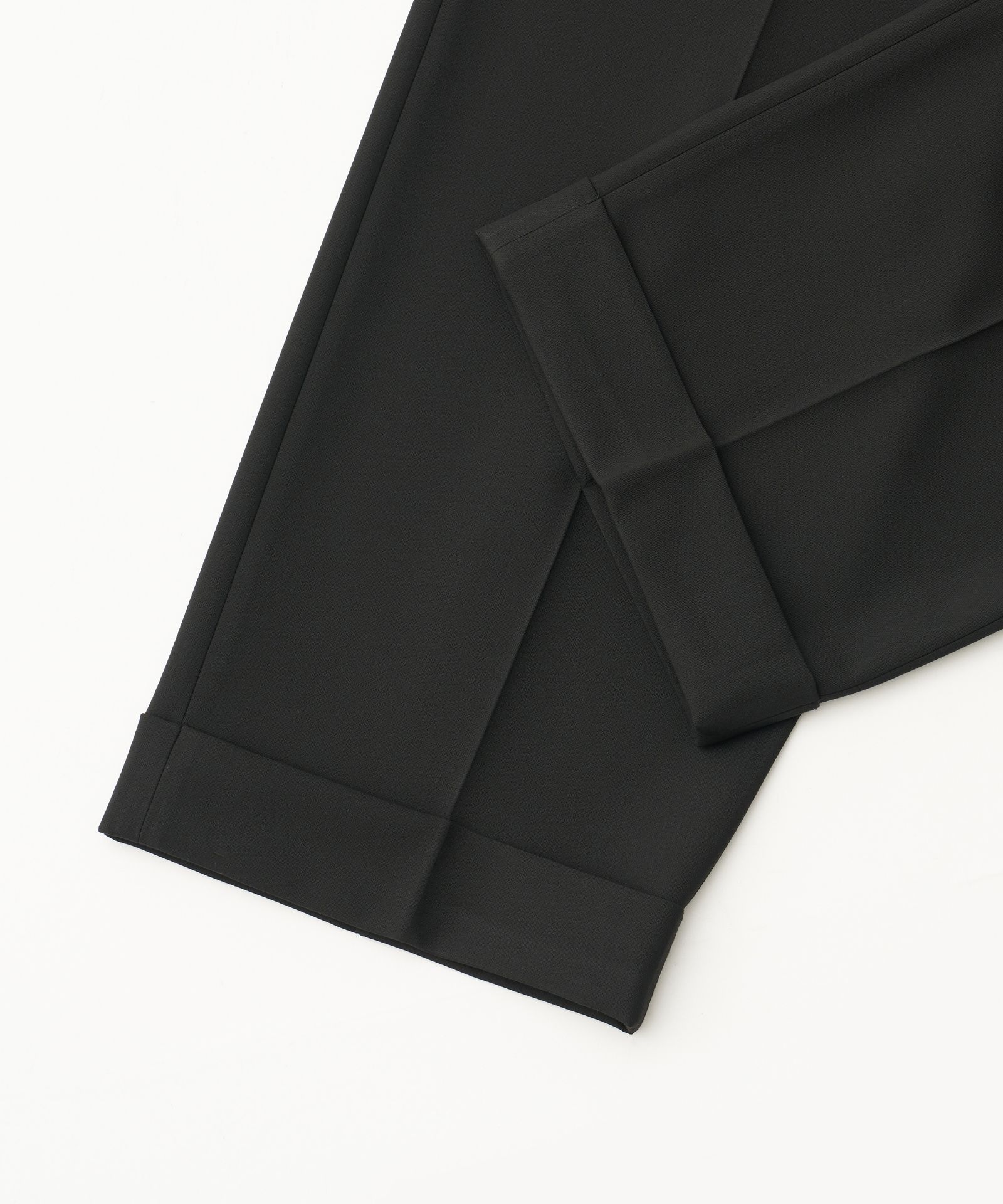 Flow Wide Turn-up Pants（BLACK）