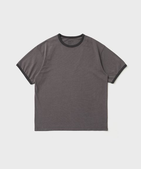 Homeboy Garment Ringer Tee（CHARCOAL BROWN）