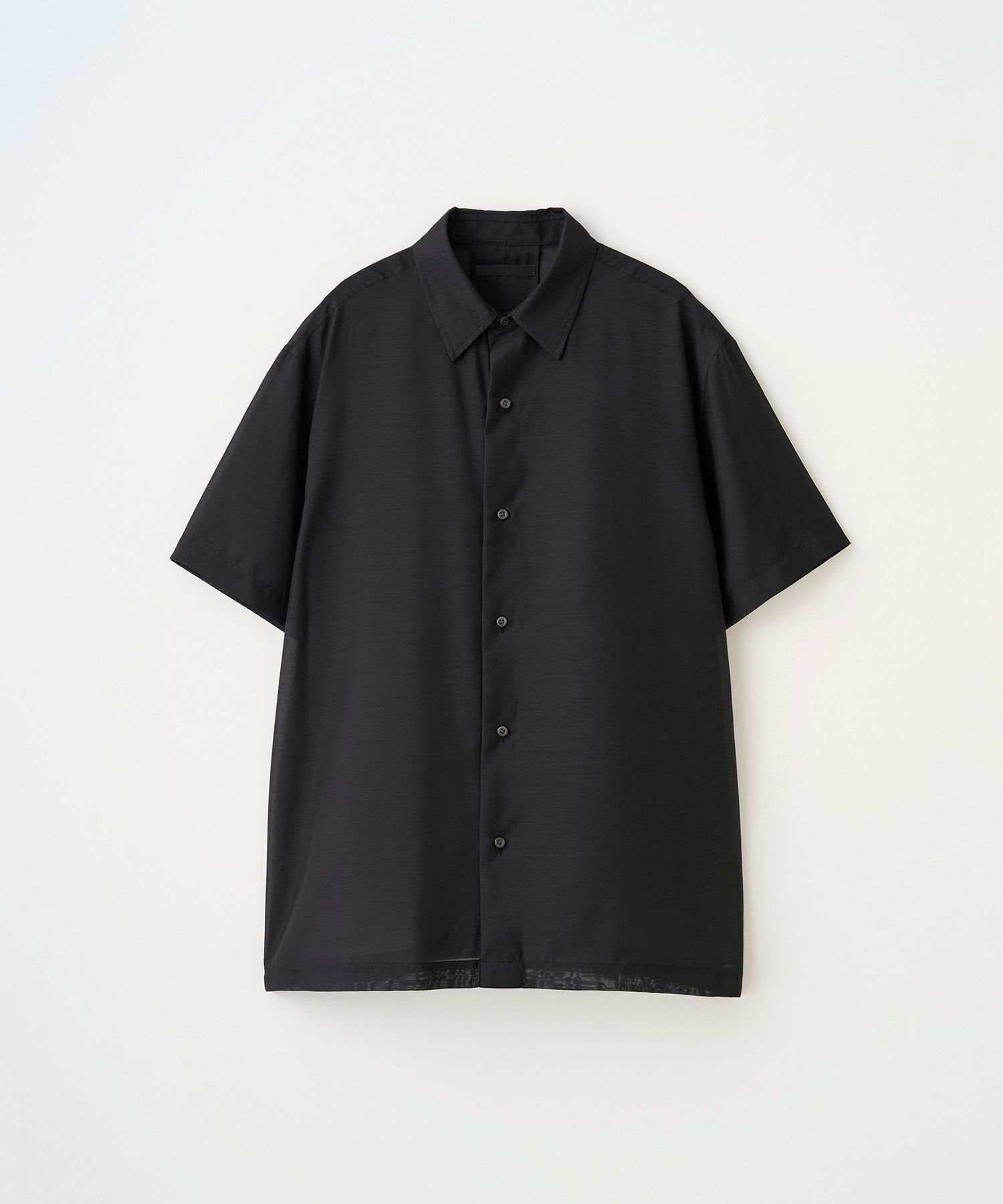 SHEER LIGHT S/S SHIRT（BLACK）