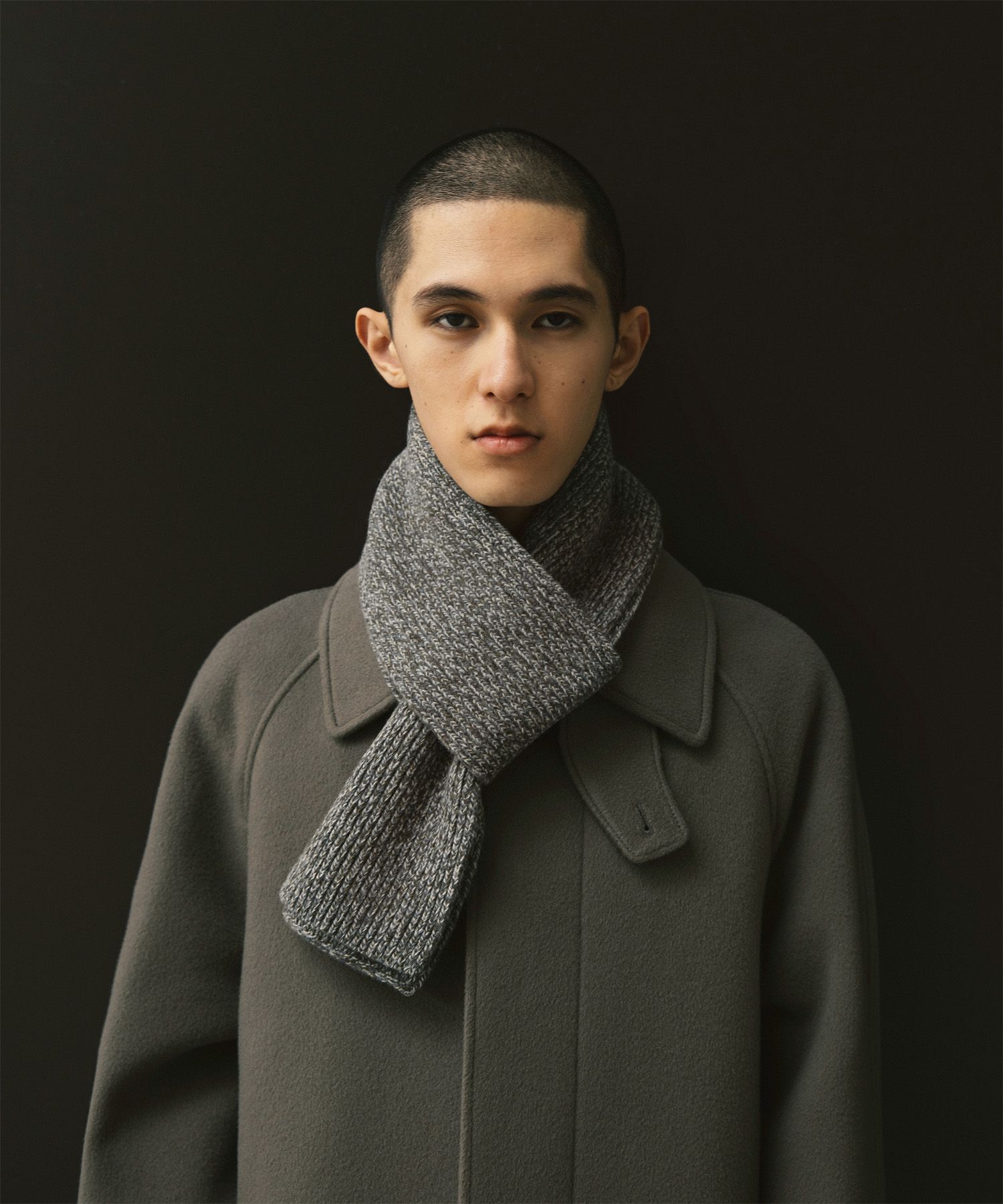 Layer Twill Muffler（Moss Stone）