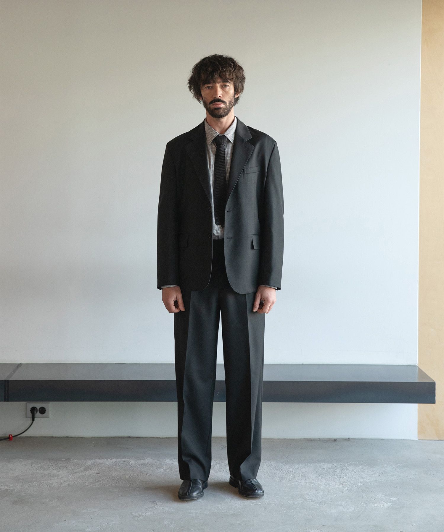 Legacy Single Wool Blazer（BLACK）