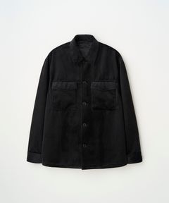 LUSTROUS CORDUROY SHIRT JACKET（BLACK）