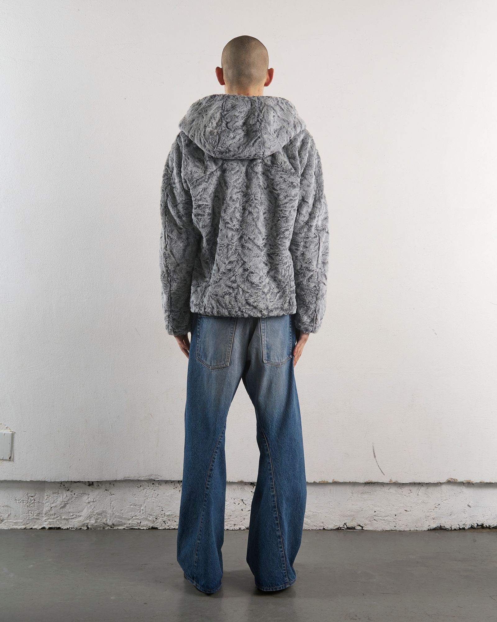3D TWISTED WIDE LEG JEANS / デニムパンツ / VINTAGE FADED INDIGO