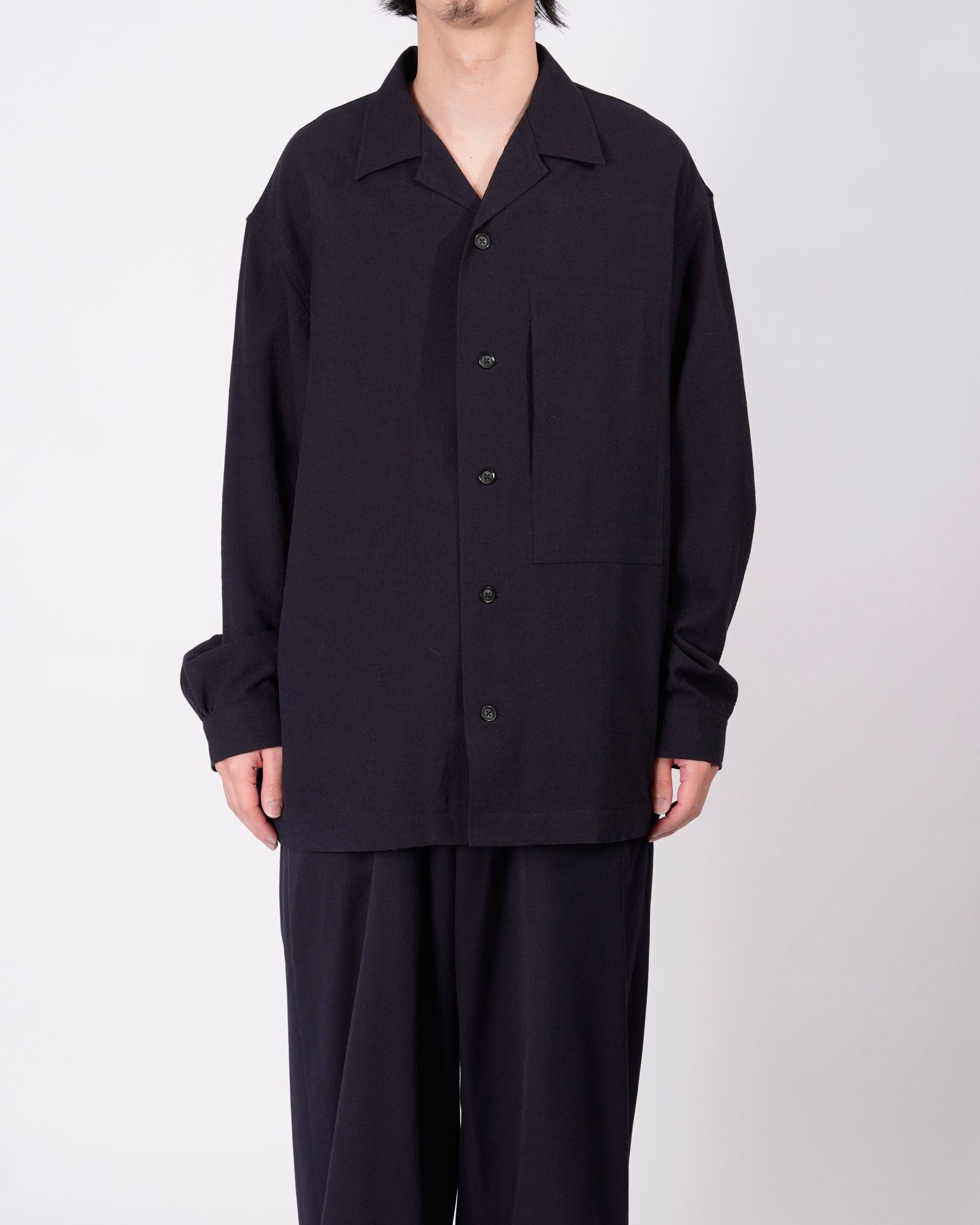 WOOL SHIRTS / ウールシャツ / NAVY