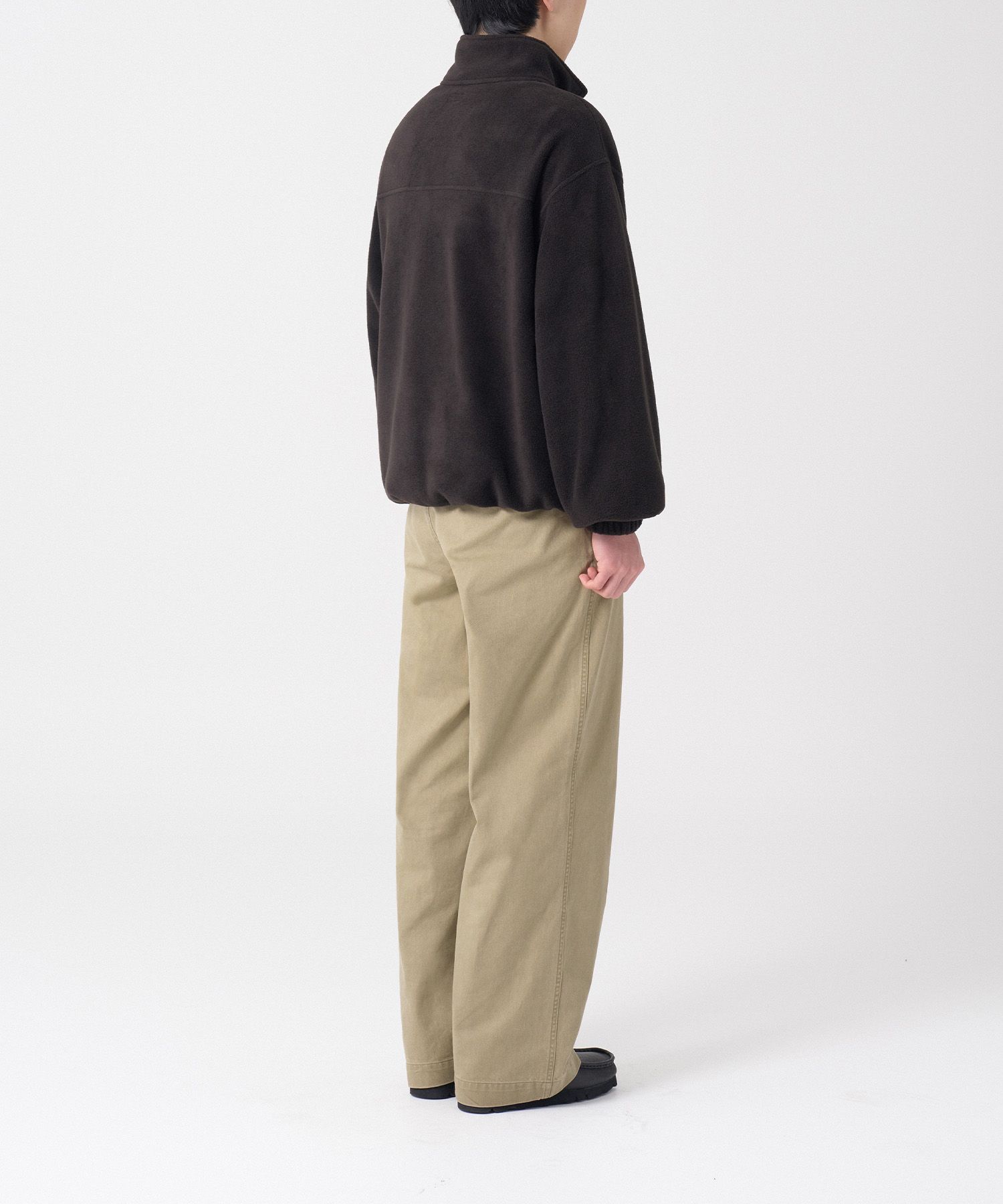 Tourist Fine Fleece Half Zip-up（BLACK）