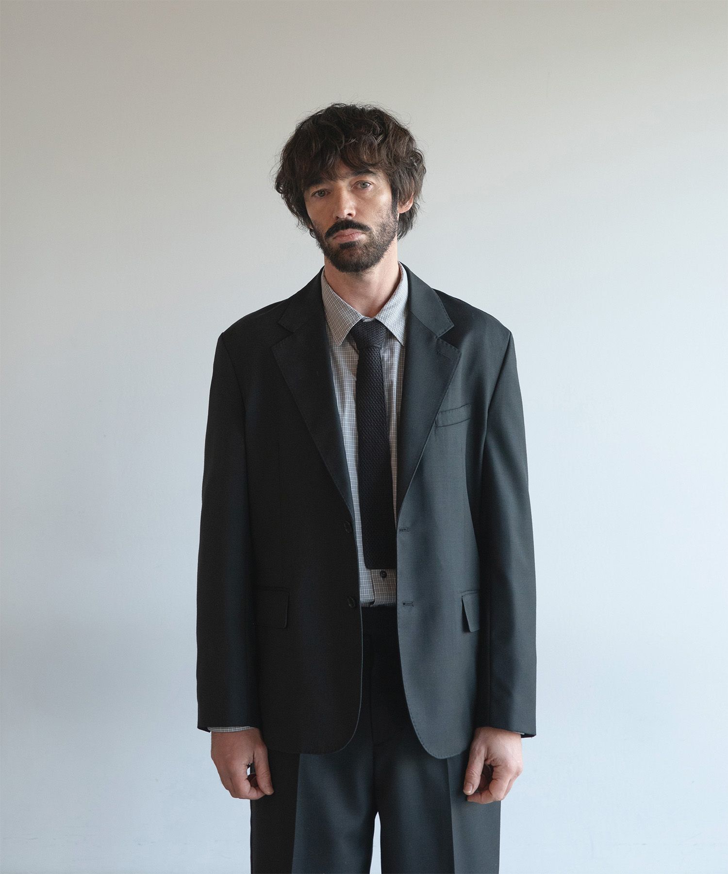 Legacy Single Wool Blazer（BLACK）