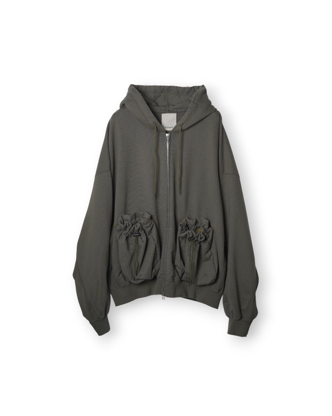 KINCHAKU" ZIPUP HOODIE（OLIVE）