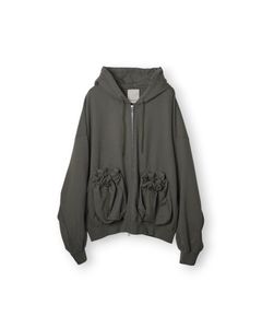 KINCHAKU" ZIPUP HOODIE（OLIVE）