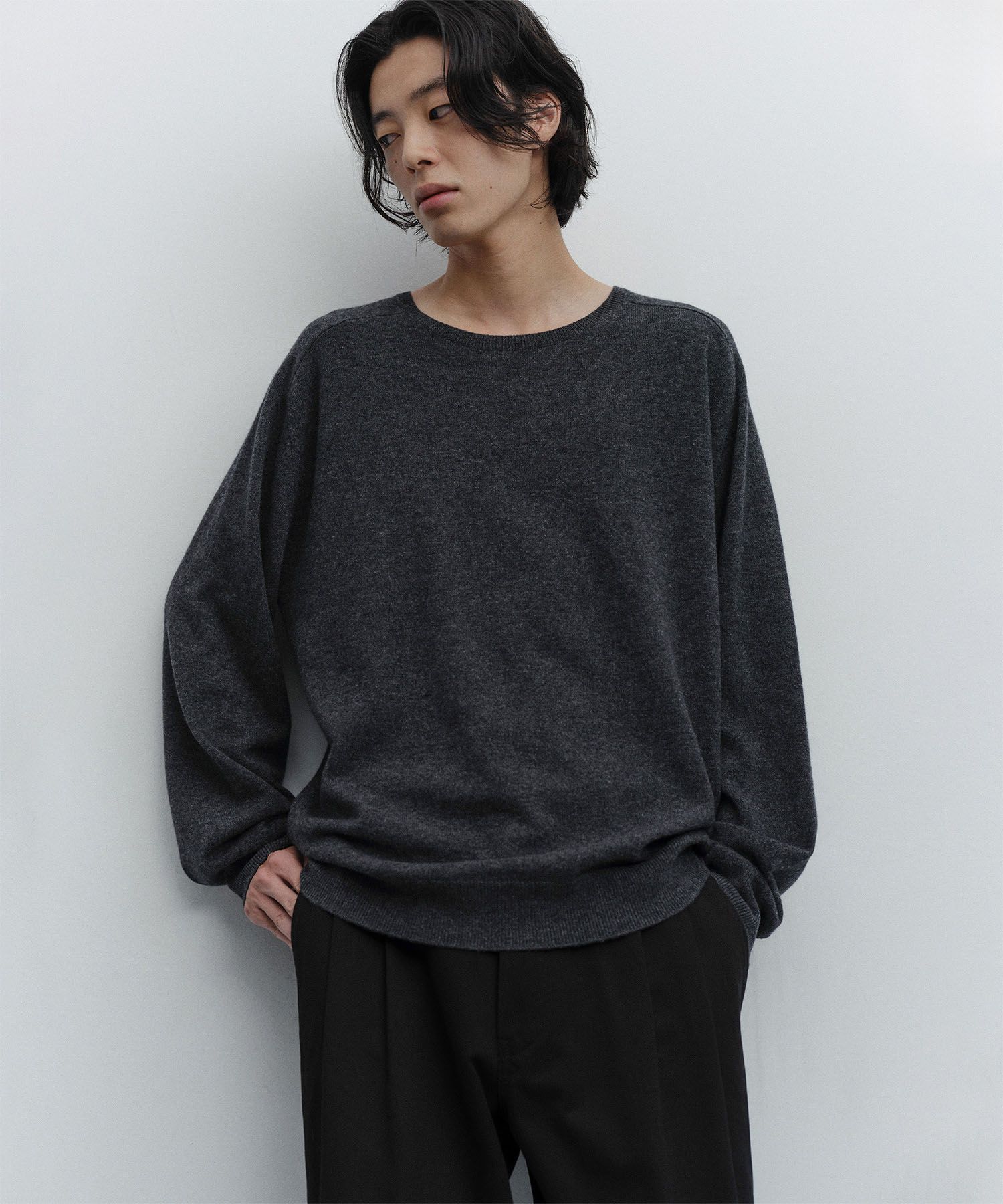 Ensemble Cashmere Knit（CHARCOAL）