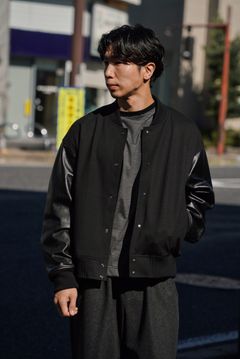 36G Cashmere Wool Leather Blouson（BLACK）