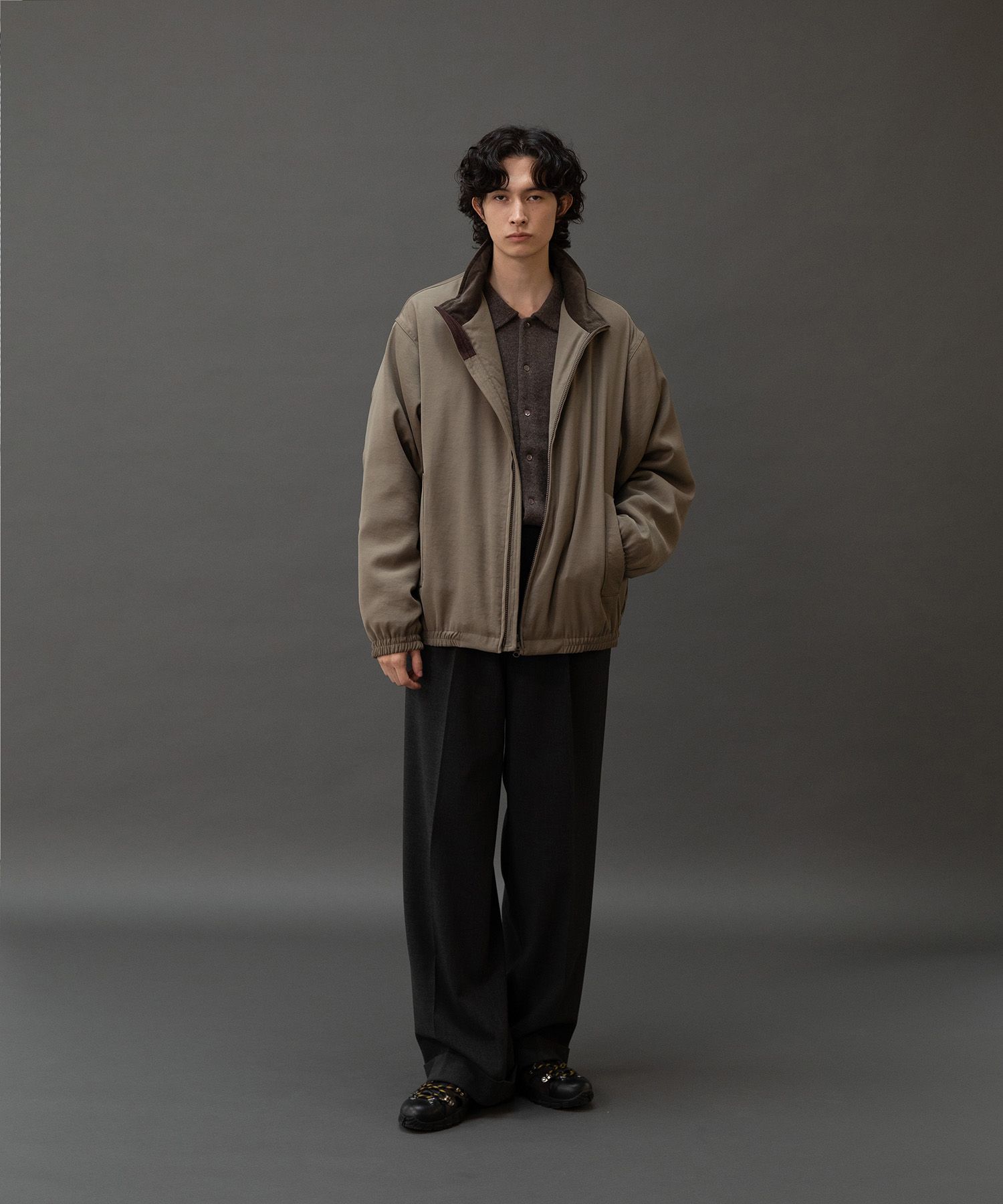 Flow Wide Turn-up Pants（HEATHER CHARCOAL）