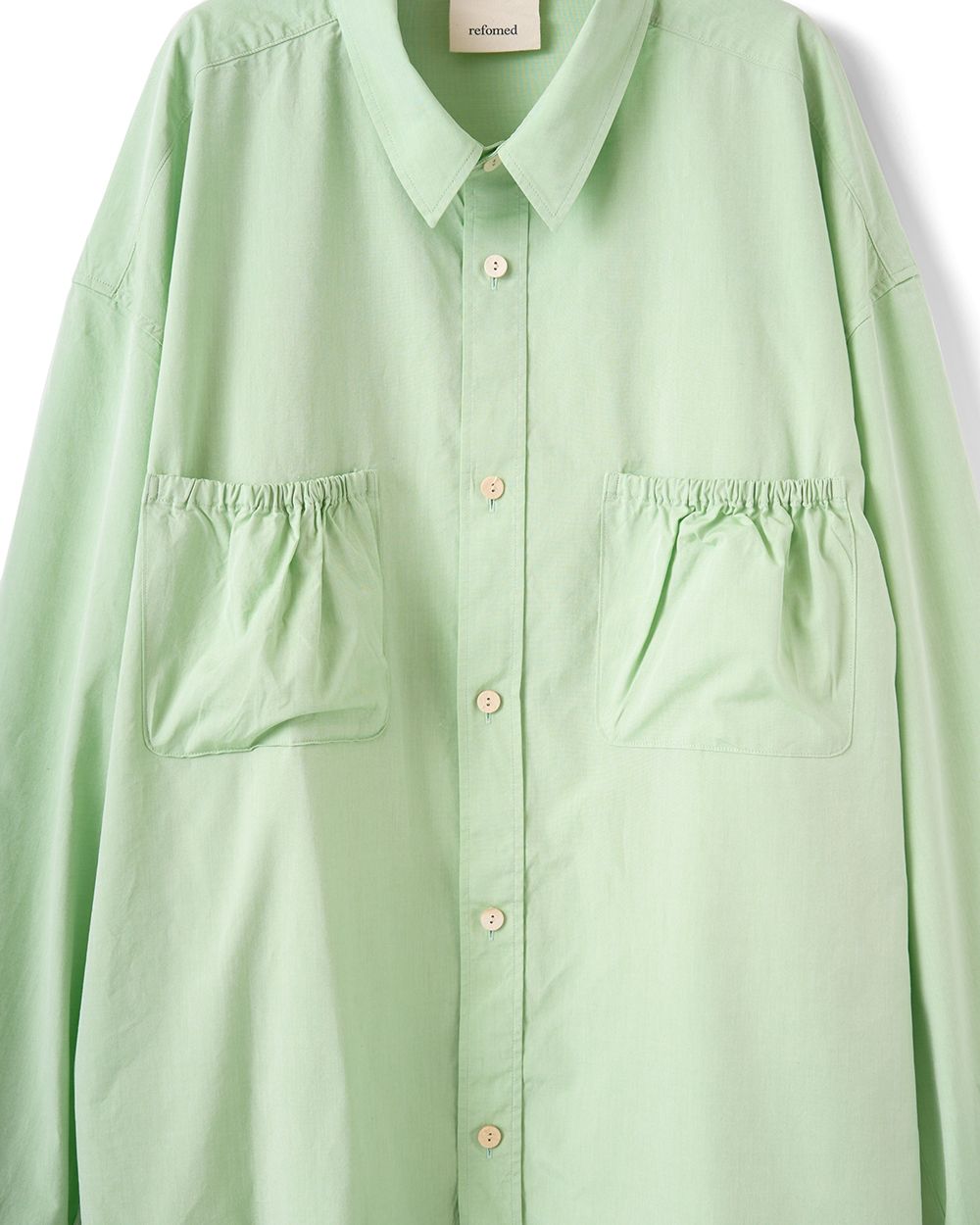 WRIST PATCH WIDE SHIRT（MINT）