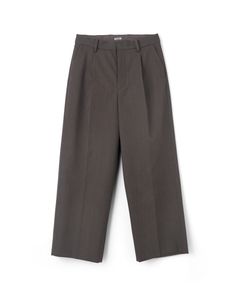 TARP WOOL SLACKS"GABA"（BROWN）