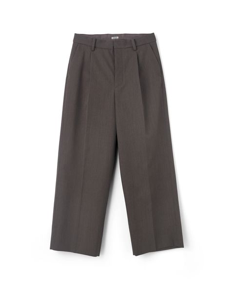 TARP WOOL SLACKS"GABA"（BROWN）