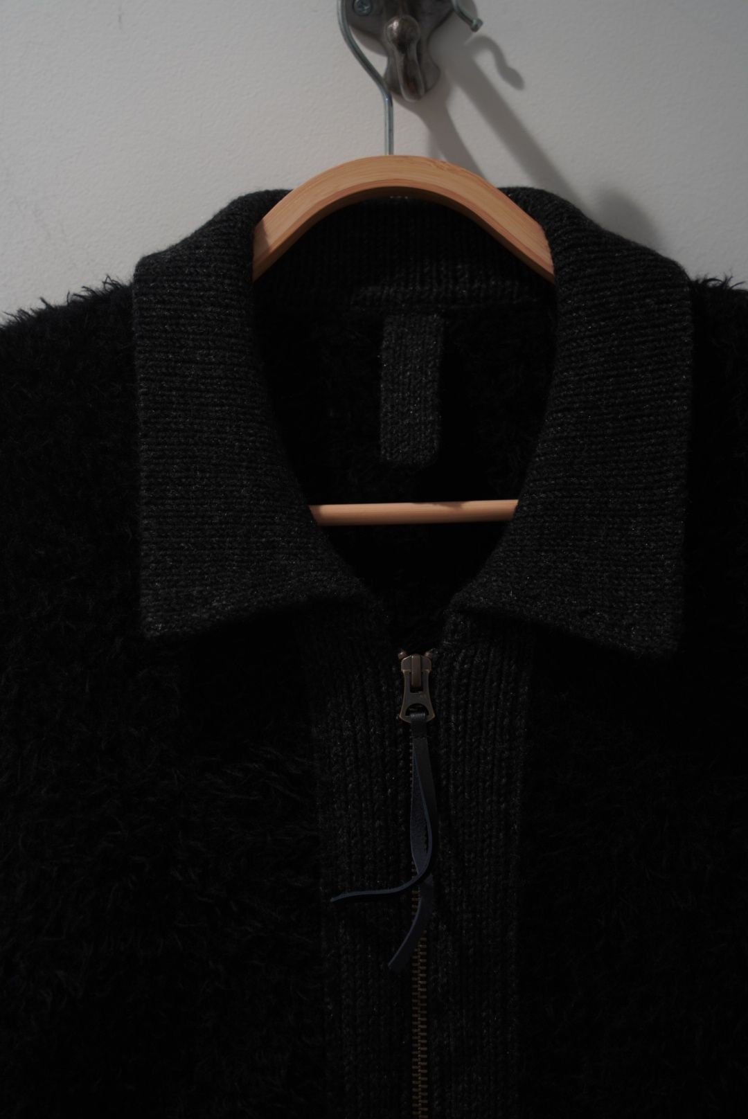 FUR KNIT JACKET（BLACK）