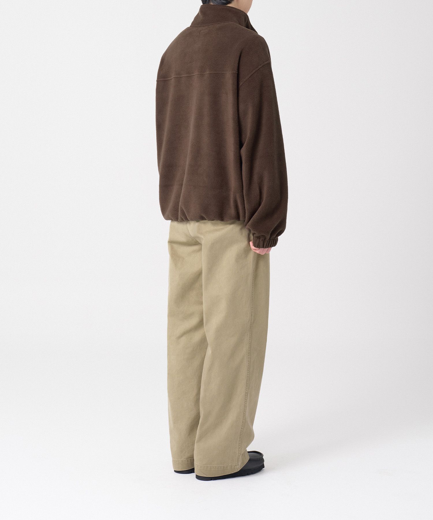 Tourist Fine Fleece Half Zip-up（KHAKI BROWN）