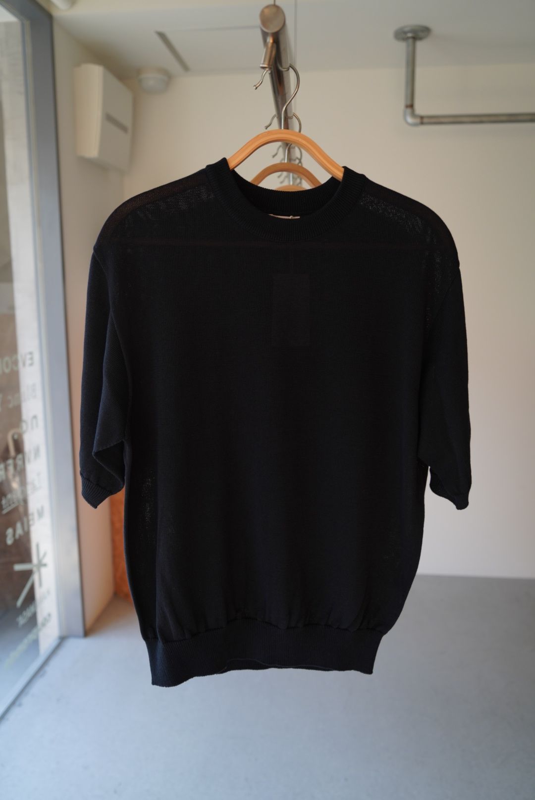 WIDE KNIT T-SHIRT(NAVY)