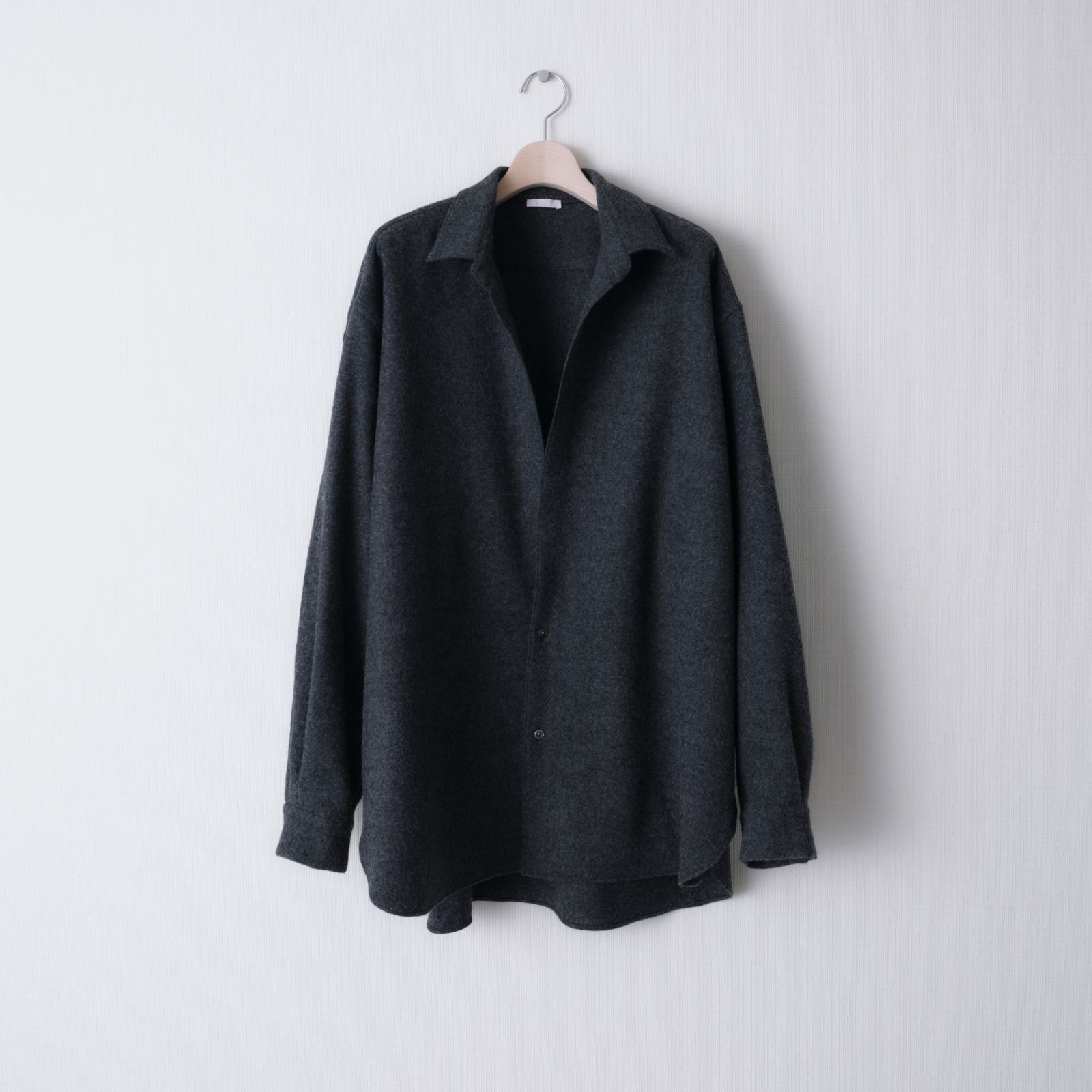 CASHMERE SHIRT JACKET（CHARCOAL GRAY）