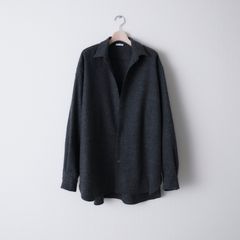 CASHMERE SHIRT JACKET（CHARCOAL GRAY）