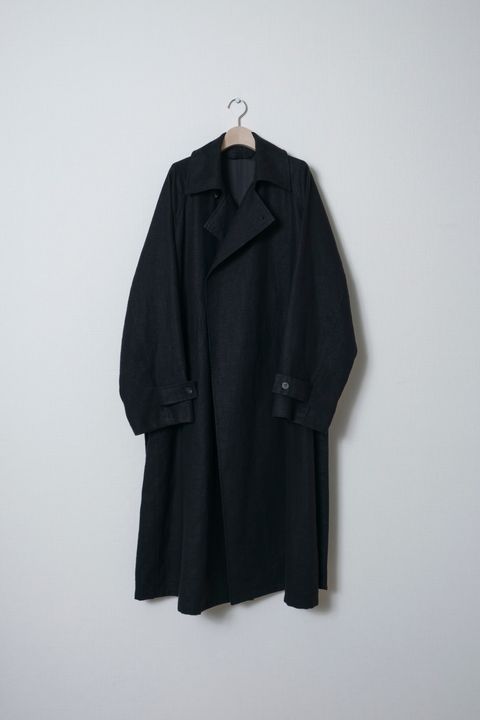 Hemp Oversize Coat（BLACK）