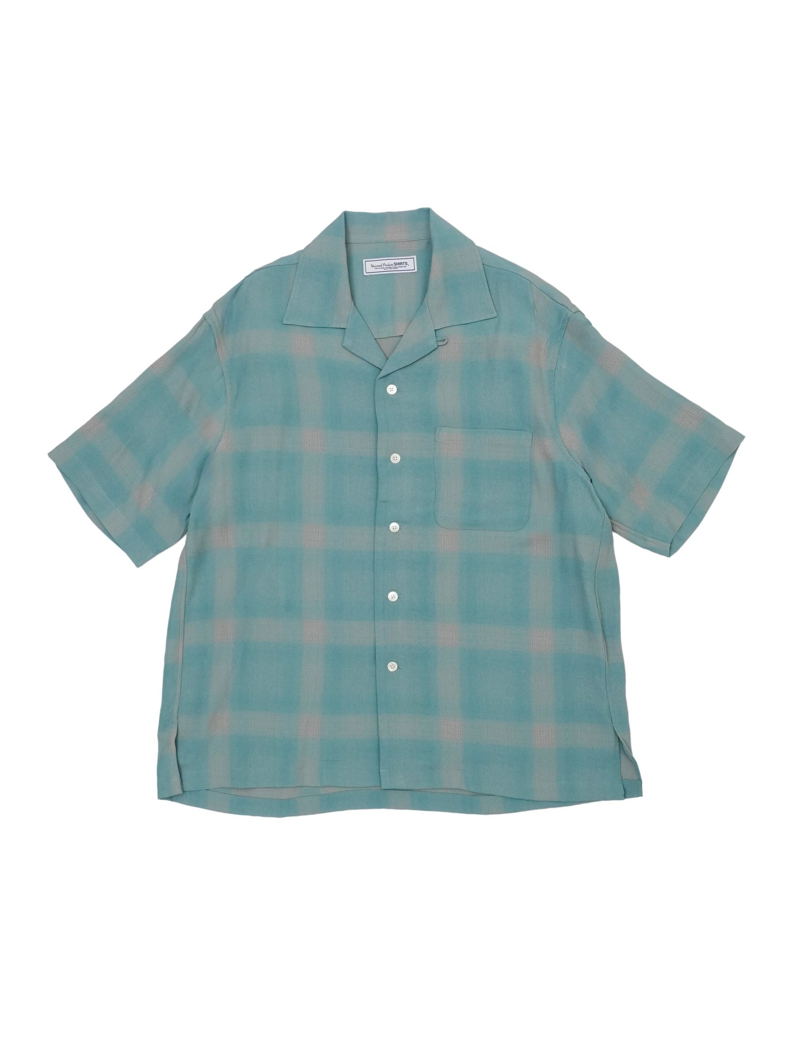 OPEN COLLOR S/S SHIRTS（GREEN)