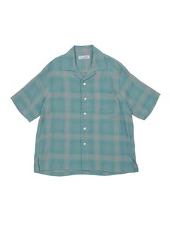 OPEN COLLOR S/S SHIRTS（GREEN)