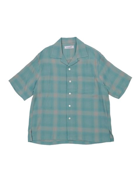 OPEN COLLOR S/S SHIRTS（GREEN)