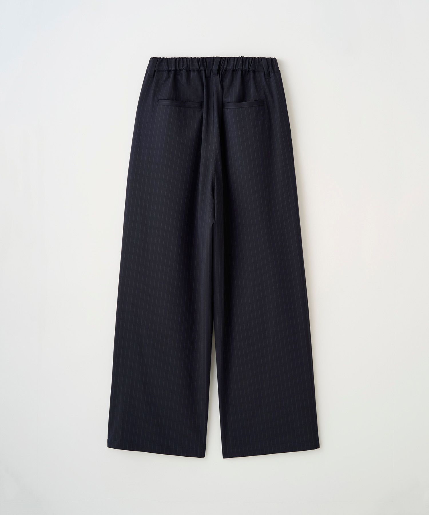 2TUCK WIDE PINSTRIPE PANTS（NAVY）