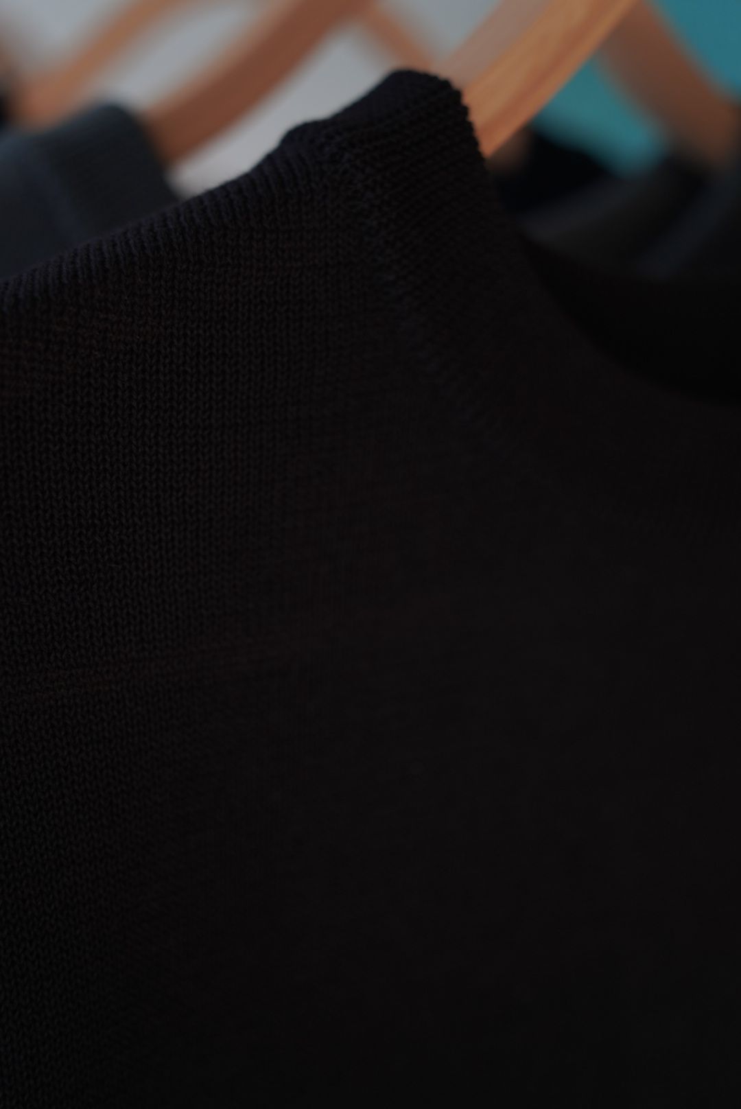 WIDE KNIT T-SHIRT(BLACK)