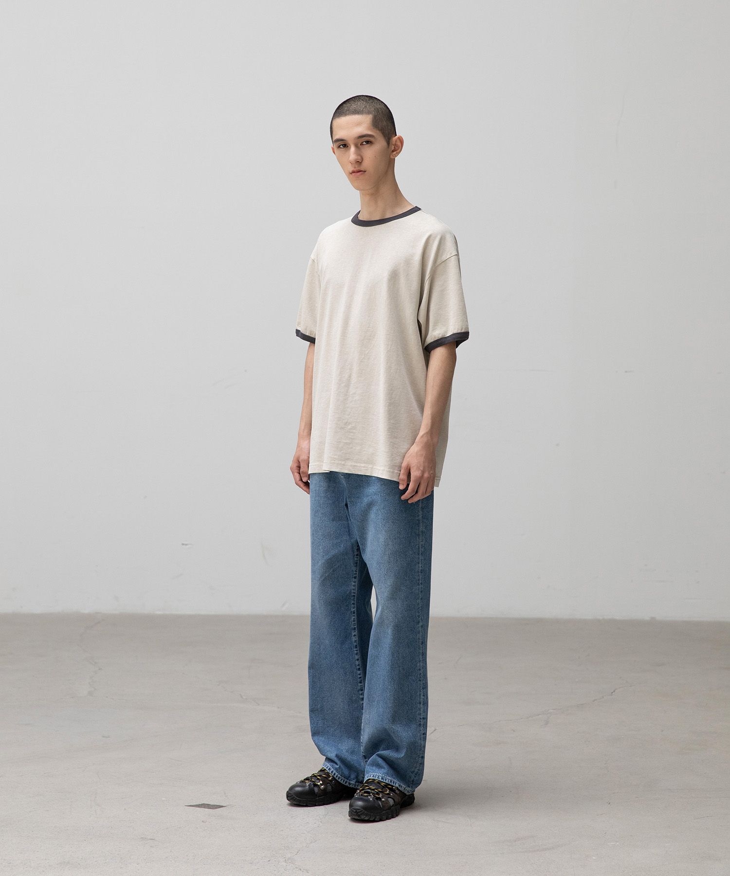 Homeboy Garment Ringer Tee（LIGHT SAND）