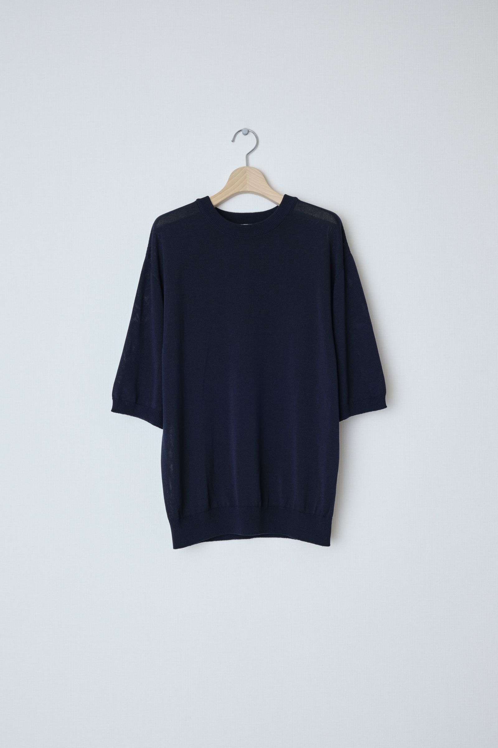 WIDE KNIT T-SHIRT(NAVY)