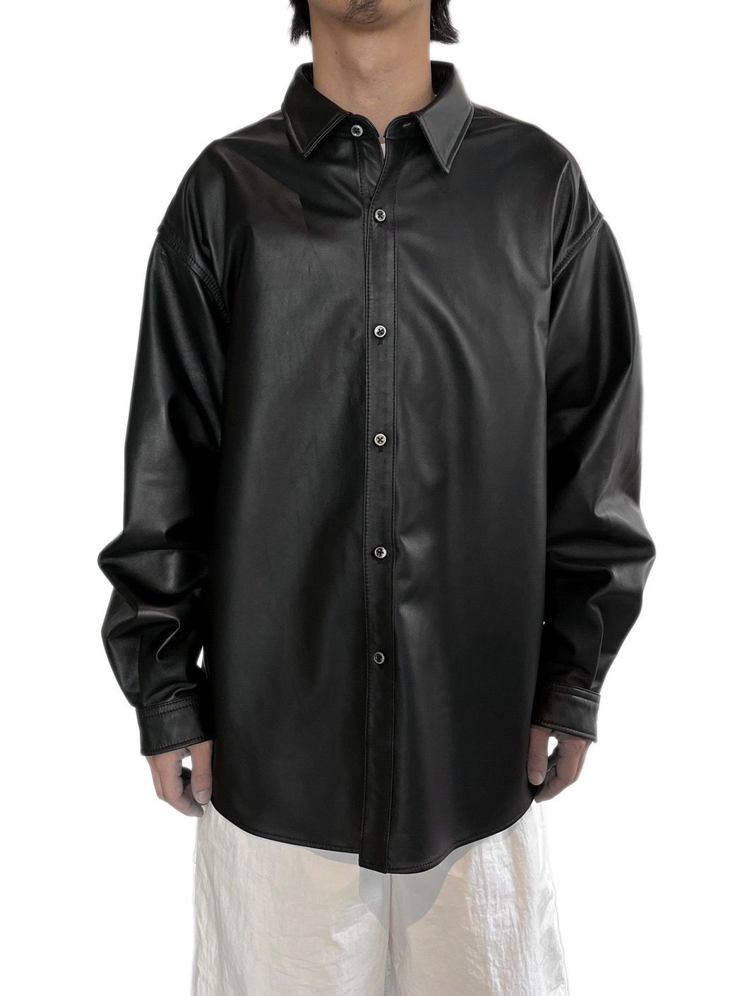 LEATHER SHIRTS JACKET（BLACK）