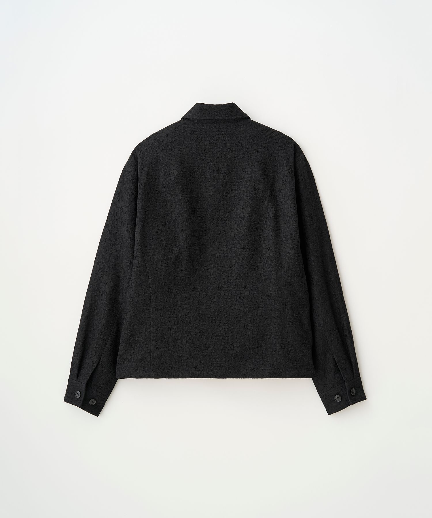 LEATHER COLLAR RIDING JACKET（BLACK）