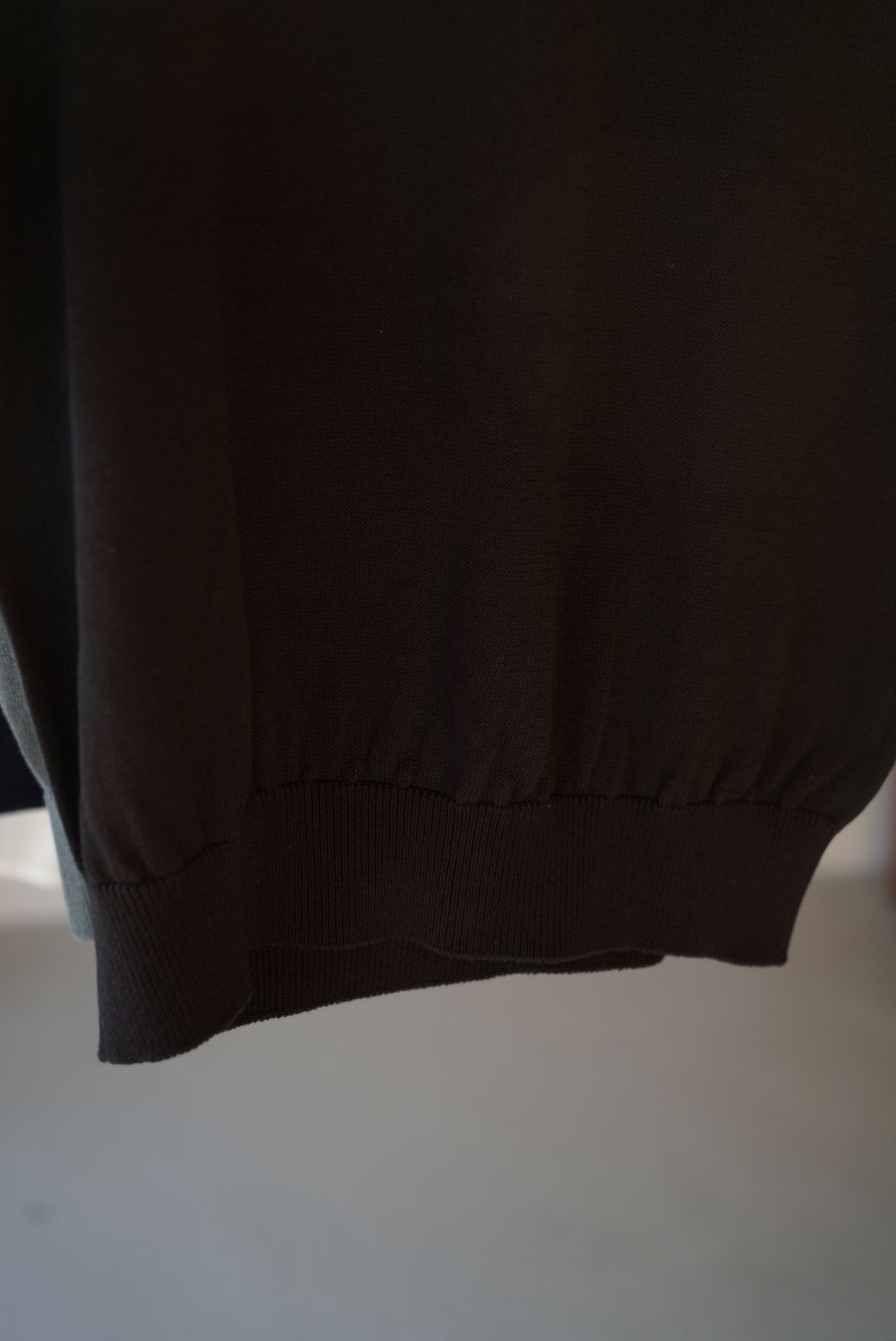 WIDE KNIT T-SHIRT(BLACK)