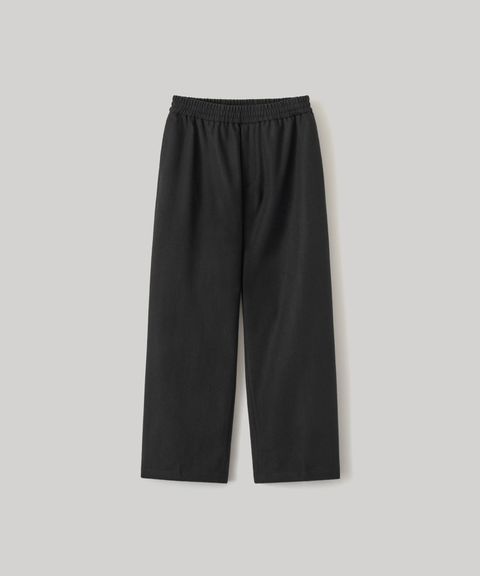 Cashmere Banding Easy Pants（BLACK）