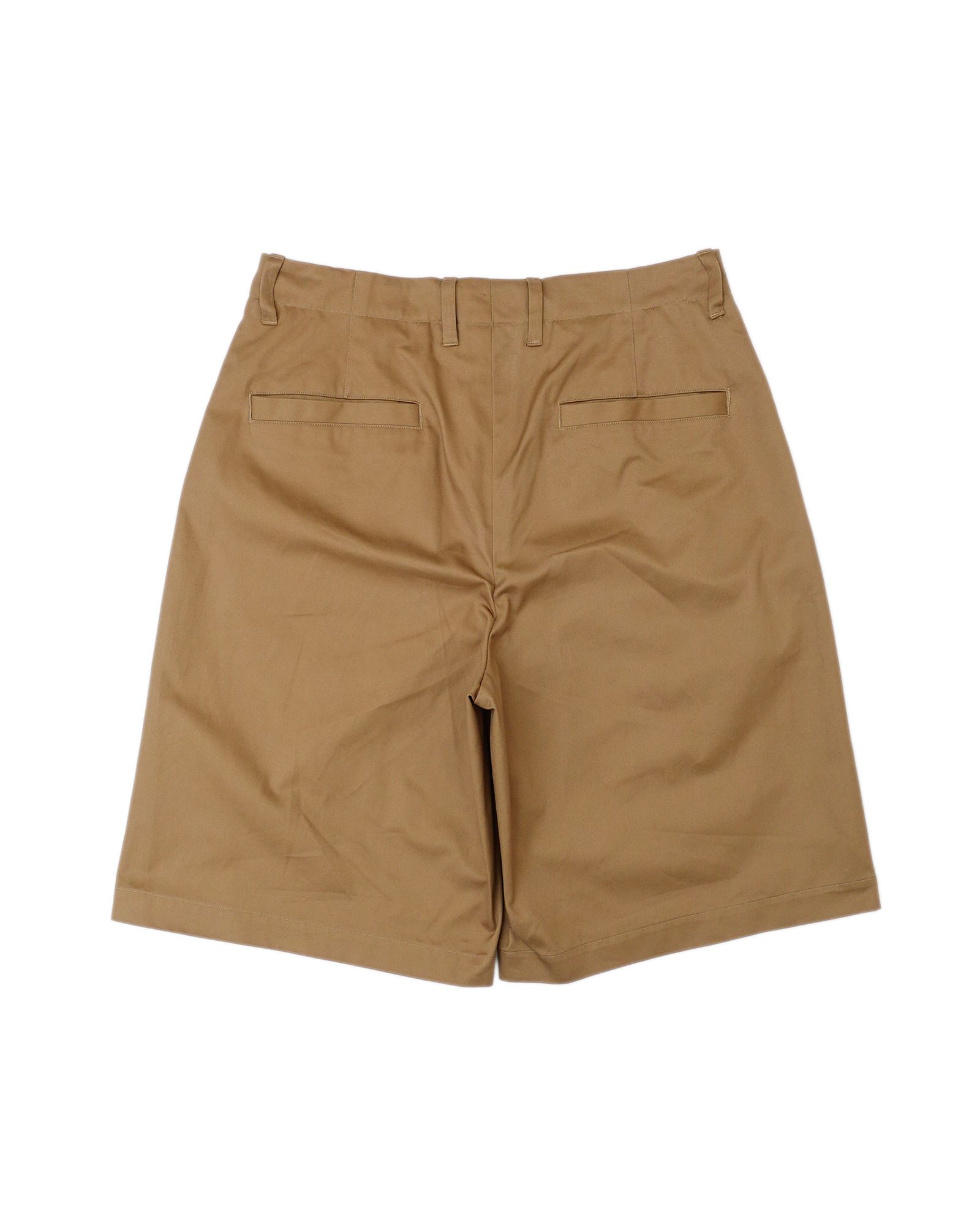 NO TUCK CHINO SHORTS（CAMEL）
