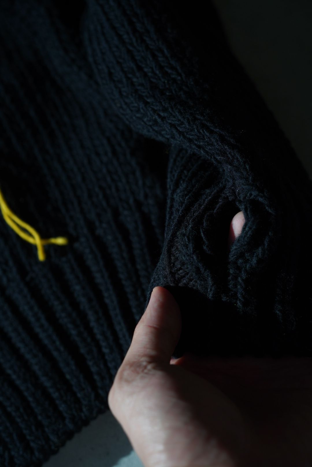 META KNIT PARKA（BLACK）