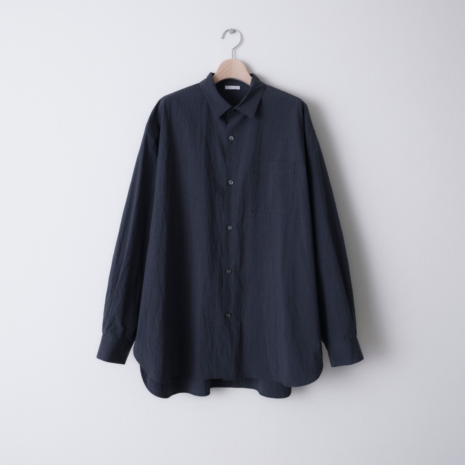 COTTON NYLON WIDE SHIRT（DALL NAVY）