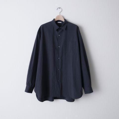 COTTON NYLON WIDE SHIRT（DALL NAVY）