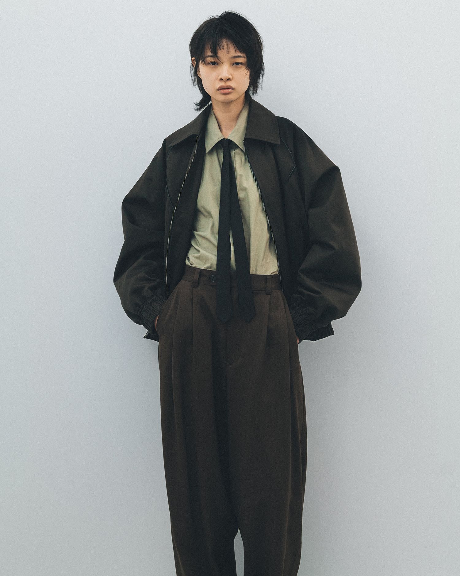 LINED PADDED JACKET（BLACK）