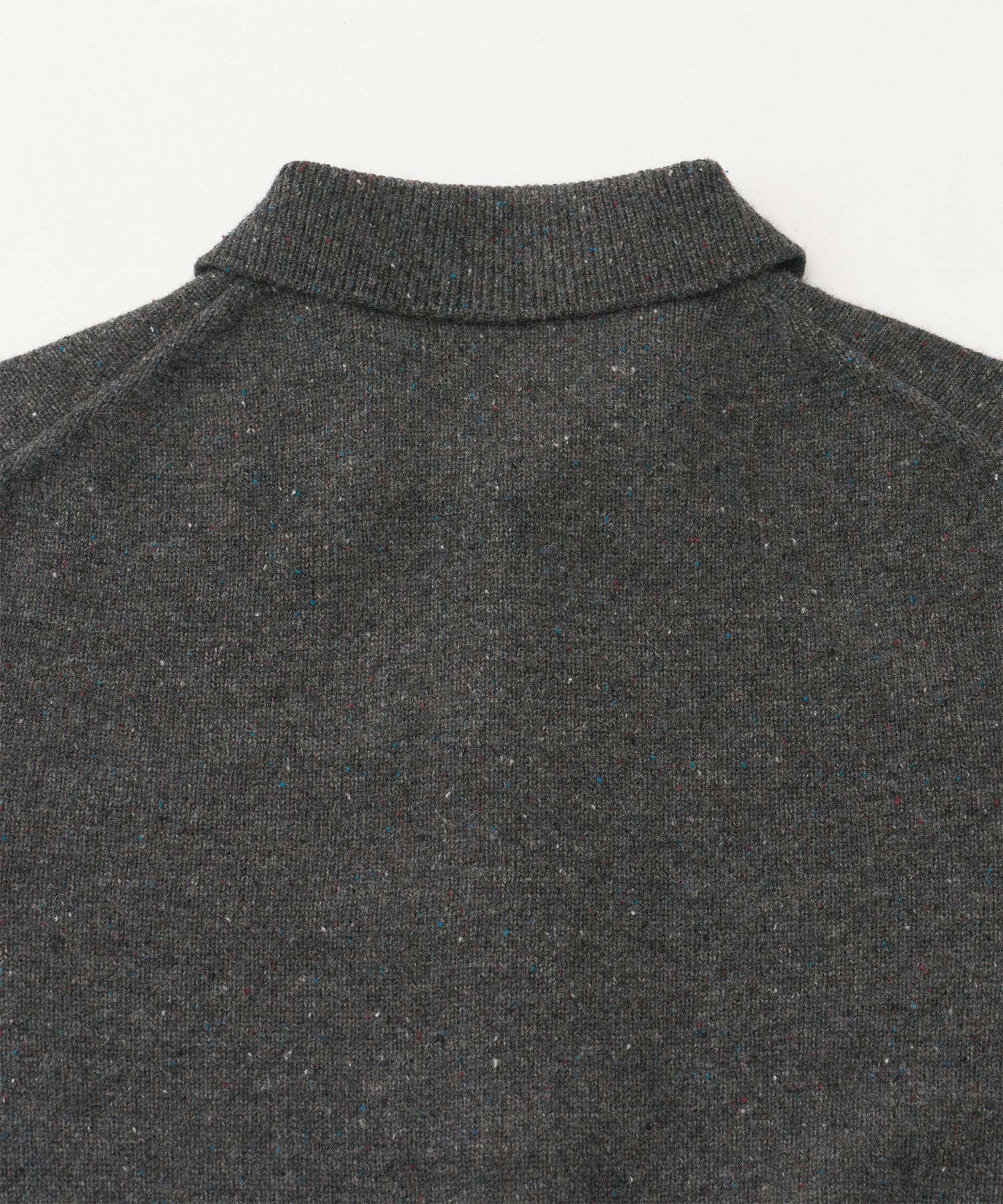 Scape Polo Wool Cardigan（Donegal Charcoal）