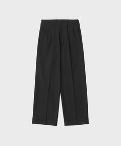 Flow Wide Turn-up Pants（BLACK）