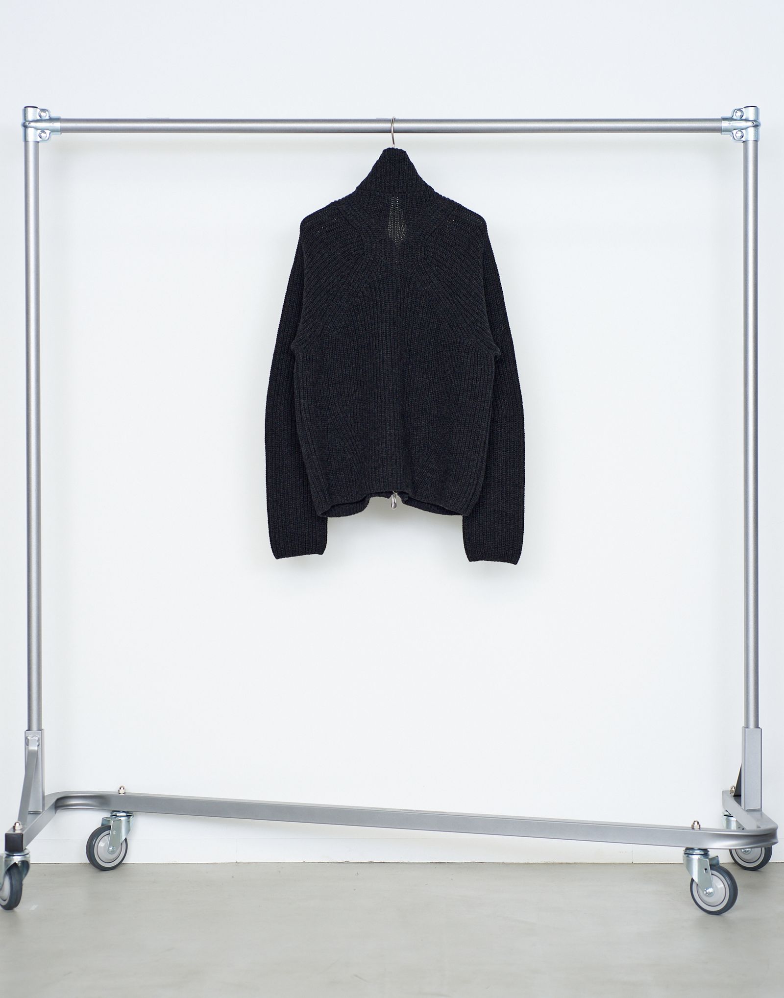 DRIVERS ZIP UP SWEATER（BLACK）