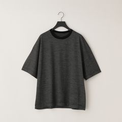 32G Wool Stripe SS Tee（BLACK）