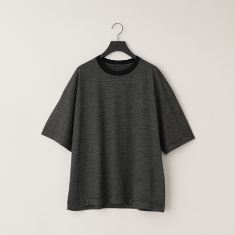 32G Wool Stripe SS Tee（BLACK）