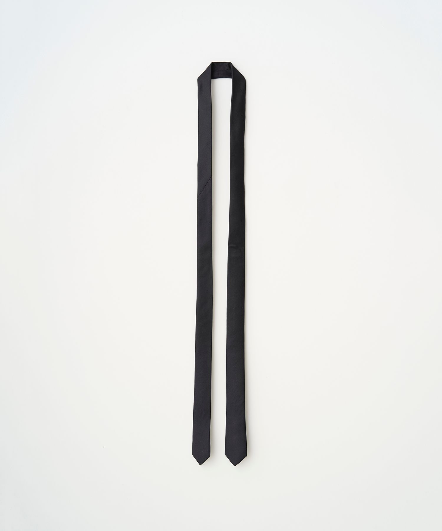 SILK NARROW TIE（BLACK）