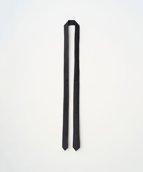 SILK NARROW TIE（BLACK）