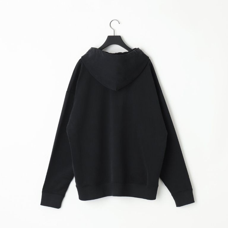 28G Cupro Half Zip Hoodie（BLACK）